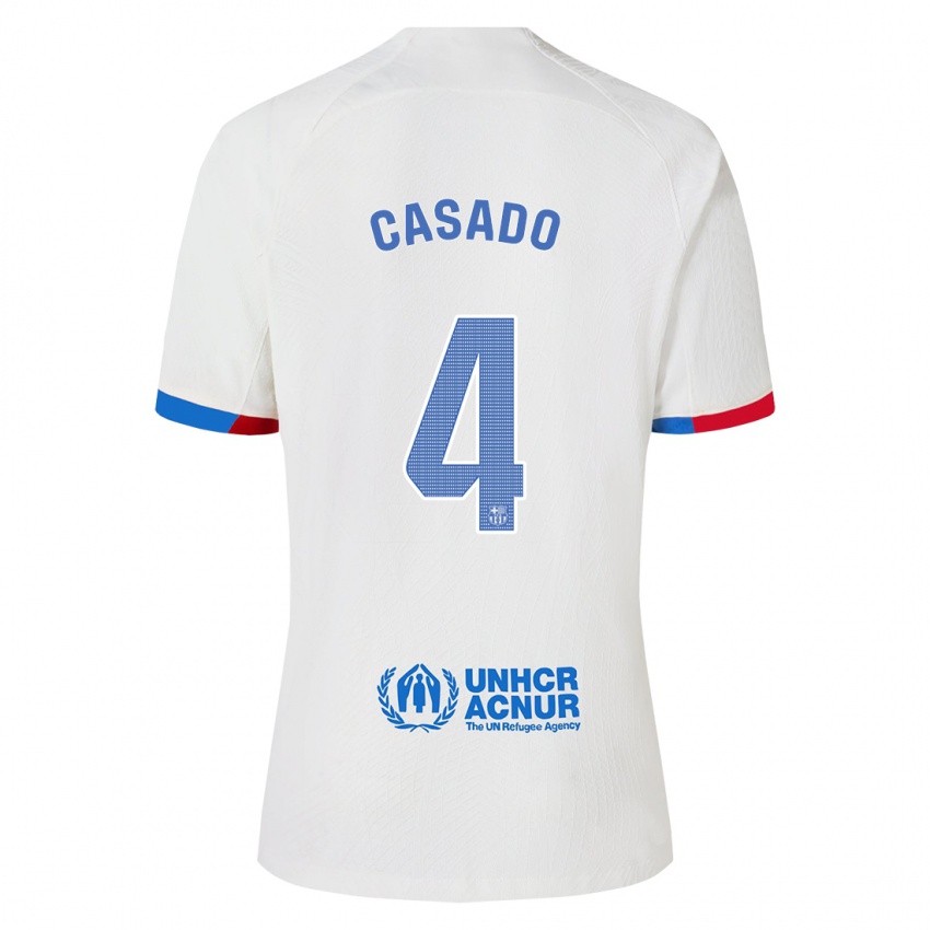 Damen Marc Casado #4 Weiß Auswärtstrikot Trikot 2023/24 T-Shirt