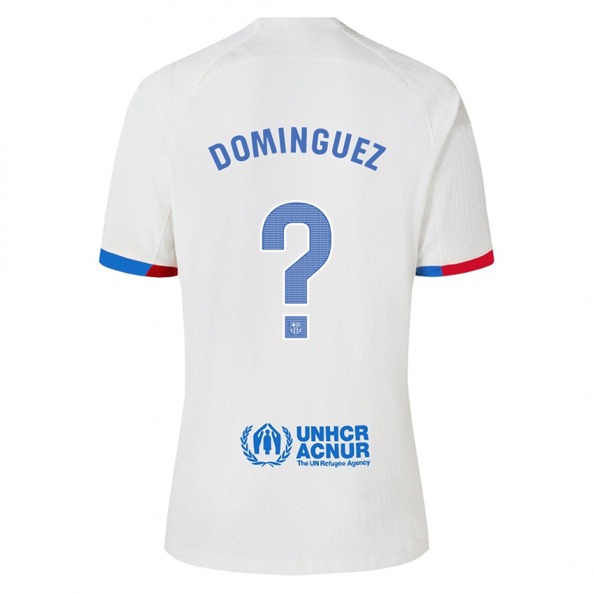 Damen Sergi Dominguez #0 Weiß Auswärtstrikot Trikot 2023/24 T-Shirt