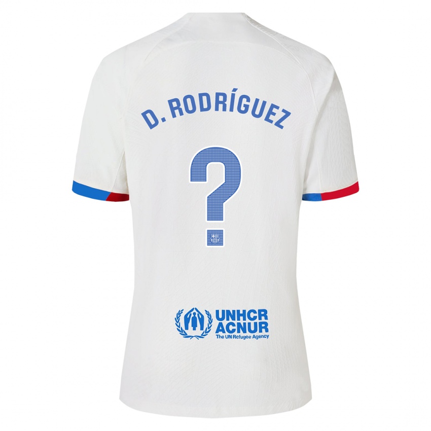 Damen Dani Rodríguez #0 Weiß Auswärtstrikot Trikot 2023/24 T-Shirt