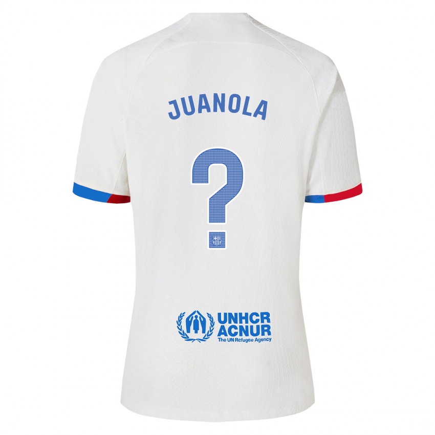 Damen Mika Juanola #0 Weiß Auswärtstrikot Trikot 2023/24 T-Shirt