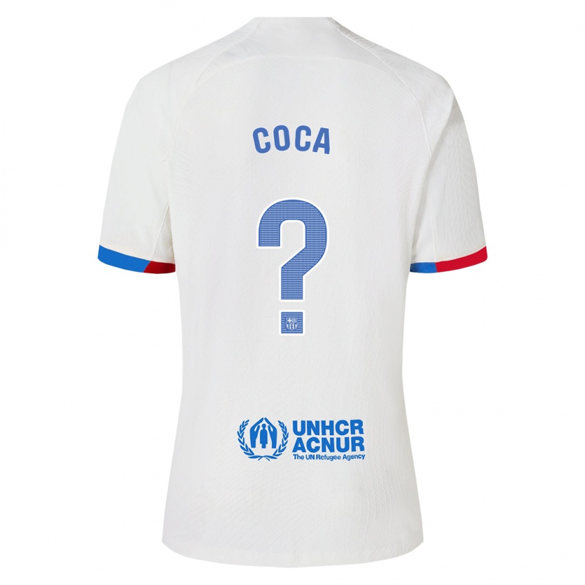 Damen Jan Coca #0 Weiß Auswärtstrikot Trikot 2023/24 T-Shirt