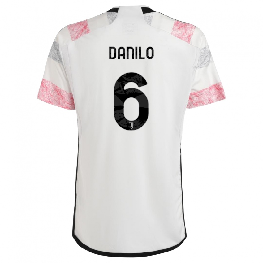 Damen Danilo #6 Weiß Rosa Auswärtstrikot Trikot 2023/24 T-Shirt