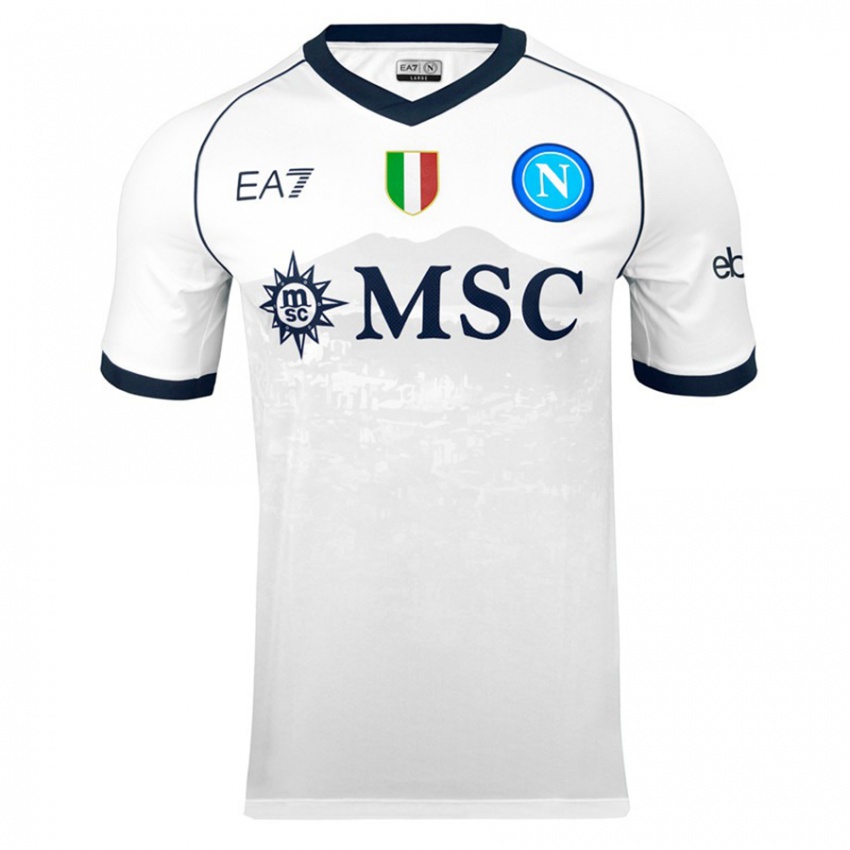 Damen Ciro Palmieri #0 Weiß Auswärtstrikot Trikot 2023/24 T-Shirt