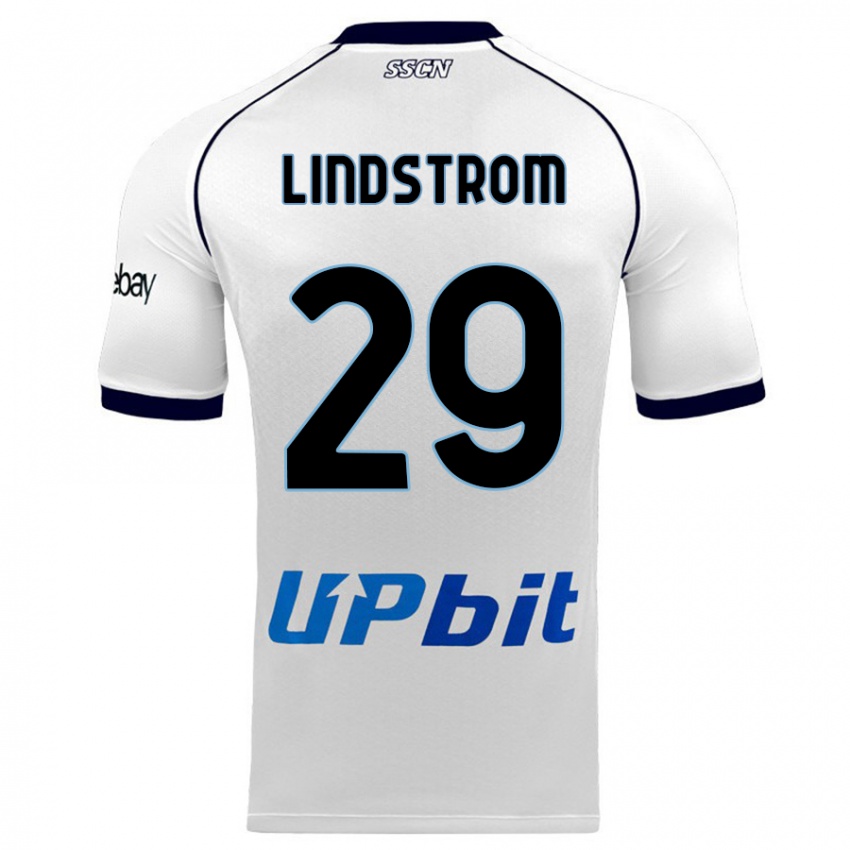 Damen Jesper Lindstrom #29 Weiß Auswärtstrikot Trikot 2023/24 T-Shirt