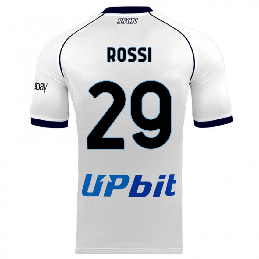 Damen Francesco Rossi #29 Weiß Auswärtstrikot Trikot 2023/24 T-Shirt