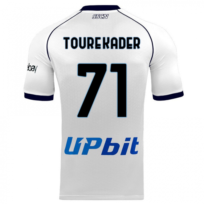 Damen Aziz Toure Kader #71 Weiß Auswärtstrikot Trikot 2023/24 T-Shirt