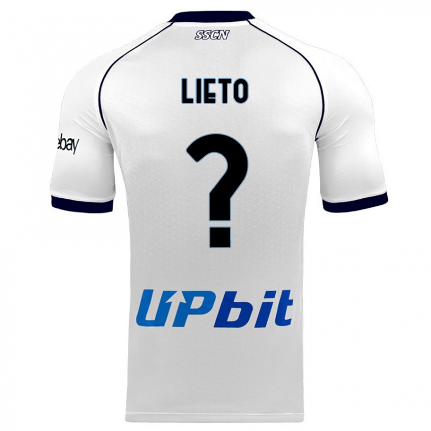 Damen Angelo Lieto #0 Weiß Auswärtstrikot Trikot 2023/24 T-Shirt