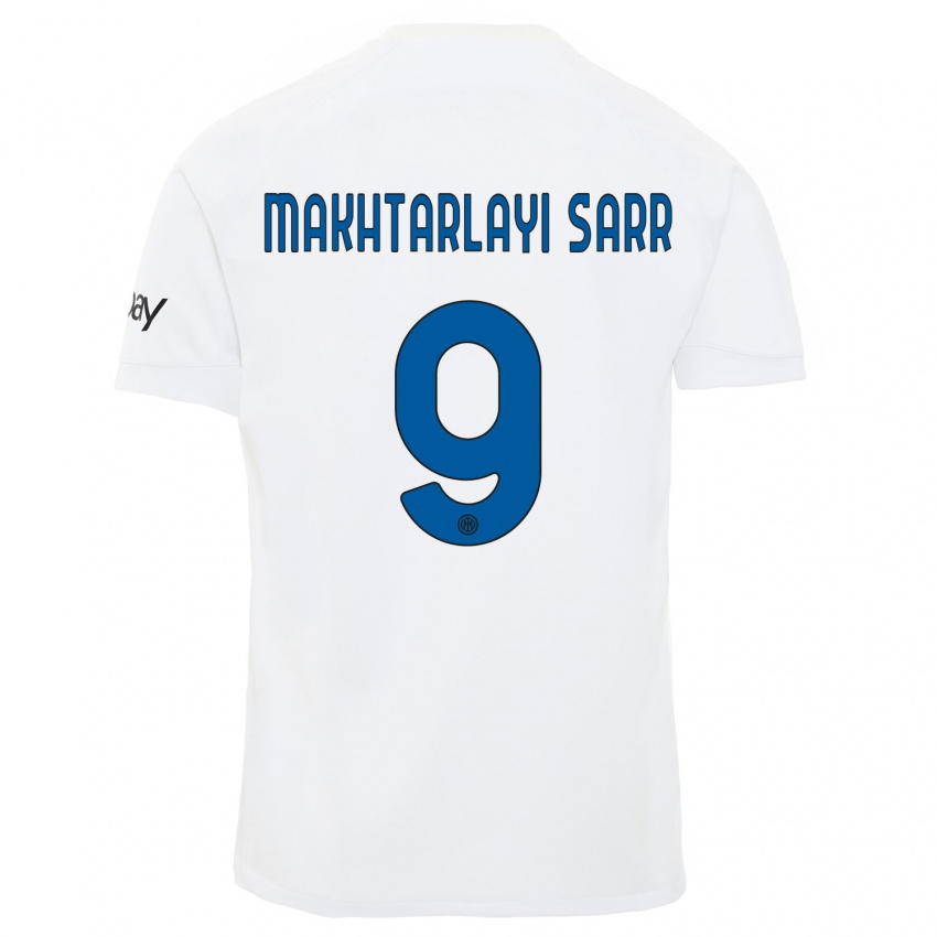 Damen Amadou Makhtarlayi Sarr #9 Weiß Auswärtstrikot Trikot 2023/24 T-Shirt