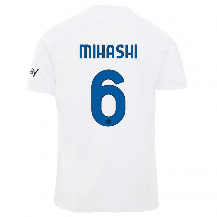 Damen Mana Mihashi #6 Weiß Auswärtstrikot Trikot 2023/24 T-Shirt