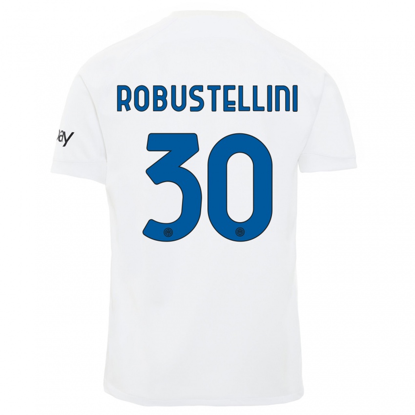 Damen Chiara Robustellini #30 Weiß Auswärtstrikot Trikot 2023/24 T-Shirt