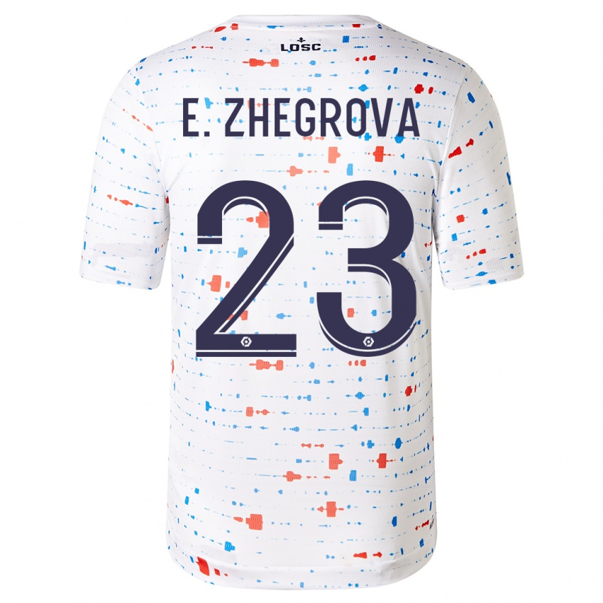 Damen Edon Zhegrova #23 Weiß Auswärtstrikot Trikot 2023/24 T-Shirt