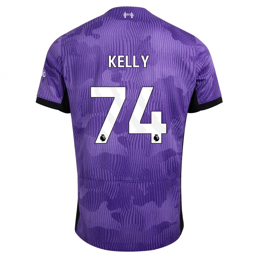 Damen Oscar Kelly #74 Lila Ausweichtrikot Trikot 2023/24 T-Shirt