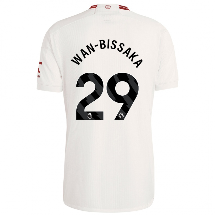 Damen Aaron Wan-Bissaka #29 Weiß Ausweichtrikot Trikot 2023/24 T-Shirt