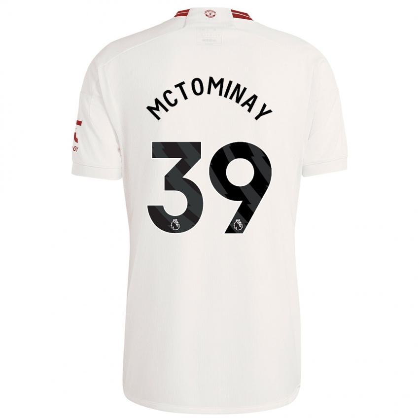 Damen Scott Mctominay #39 Weiß Ausweichtrikot Trikot 2023/24 T-Shirt