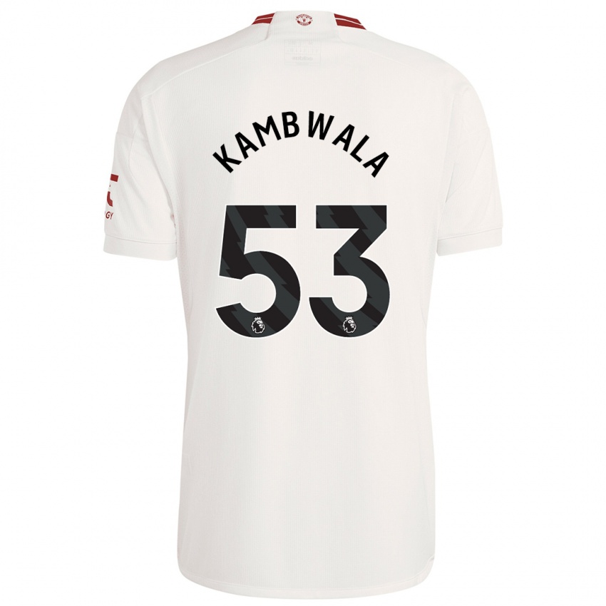 Damen Willy Kambwala #53 Weiß Ausweichtrikot Trikot 2023/24 T-Shirt