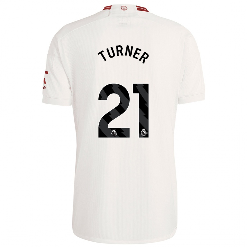 Damen Millie Turner #21 Weiß Ausweichtrikot Trikot 2023/24 T-Shirt