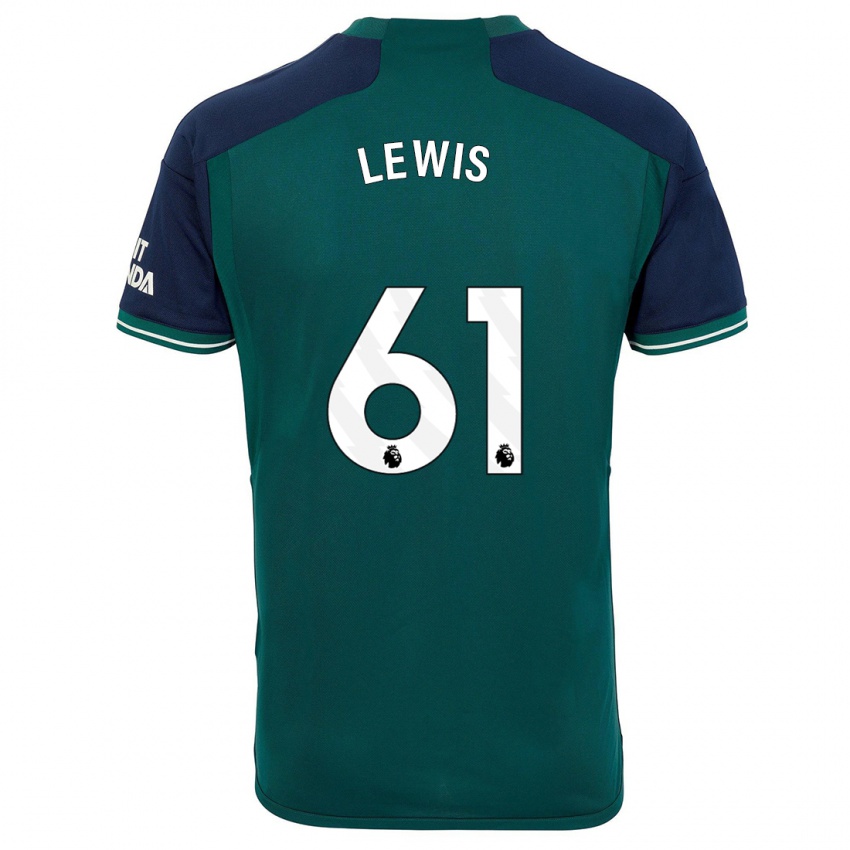 Damen George Lewis #61 Grün Ausweichtrikot Trikot 2023/24 T-Shirt
