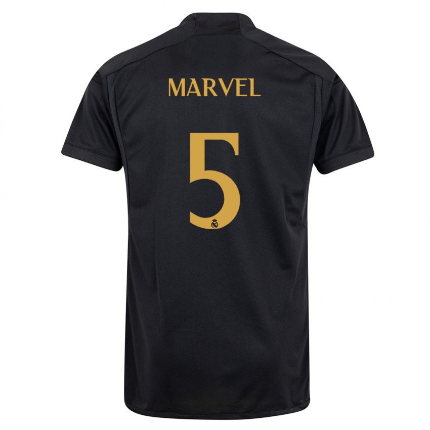 Damen Marvel #5 Schwarz Ausweichtrikot Trikot 2023/24 T-Shirt