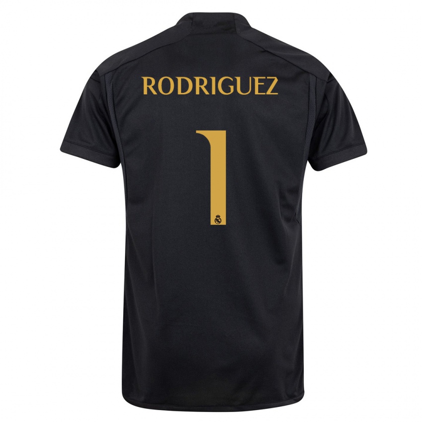 Damen Misa Rodriguez #1 Schwarz Ausweichtrikot Trikot 2023/24 T-Shirt