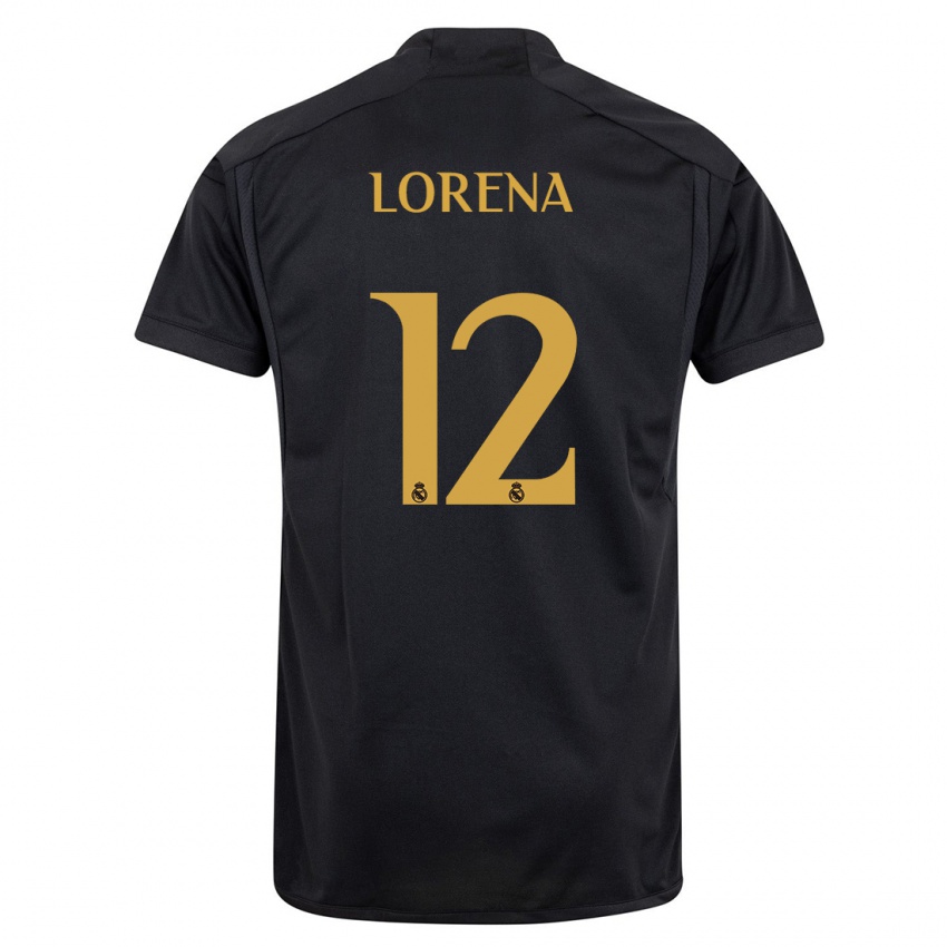 Damen Lorena Navarro #12 Schwarz Ausweichtrikot Trikot 2023/24 T-Shirt