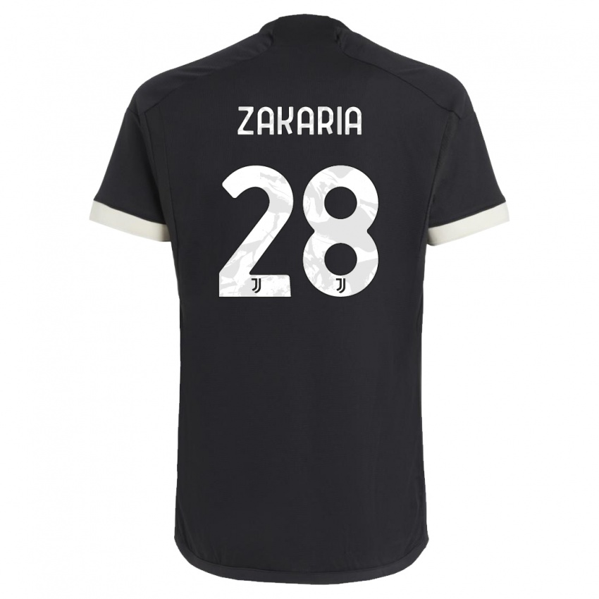 Damen Denis Zakaria #28 Schwarz Ausweichtrikot Trikot 2023/24 T-Shirt