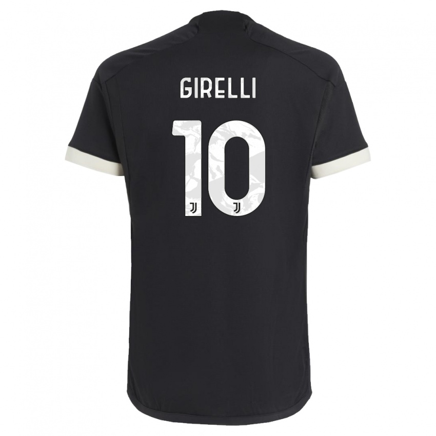 Damen Cristiana Girelli #10 Schwarz Ausweichtrikot Trikot 2023/24 T-Shirt