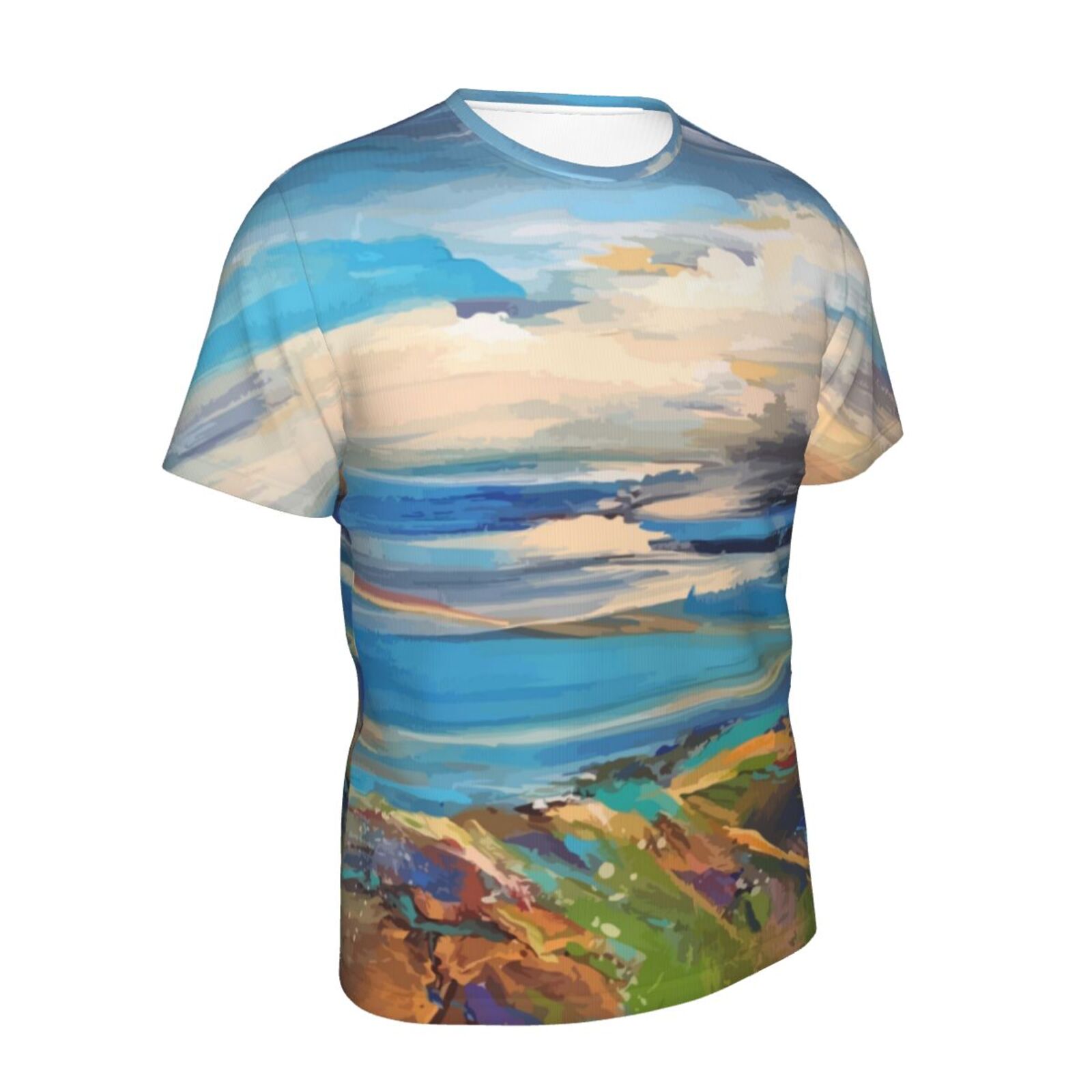 Blue Distance Malerei Elemente Klassisch T Shirt