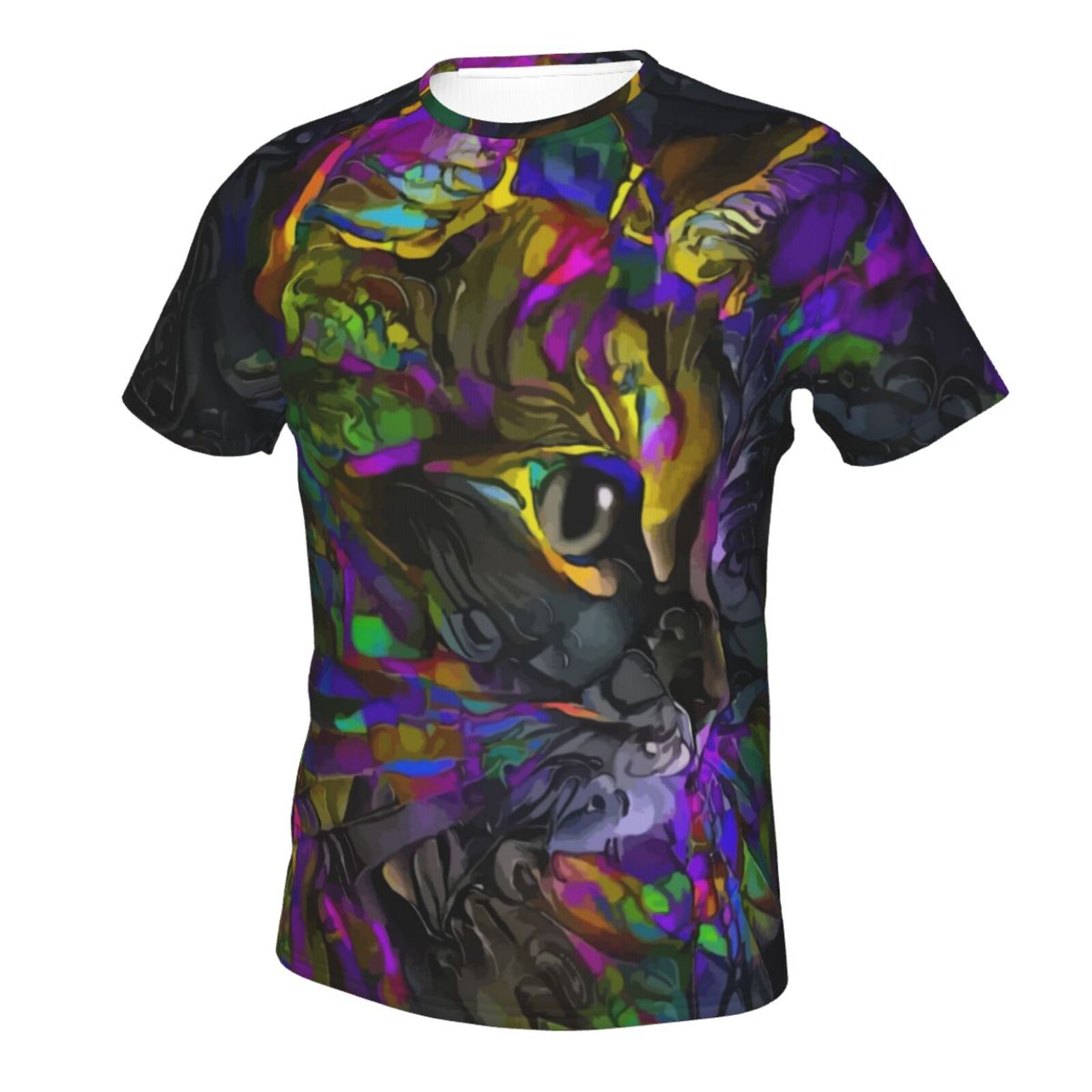 Hanzy Katze Medien Mischen Elemente Klassisch T Shirt