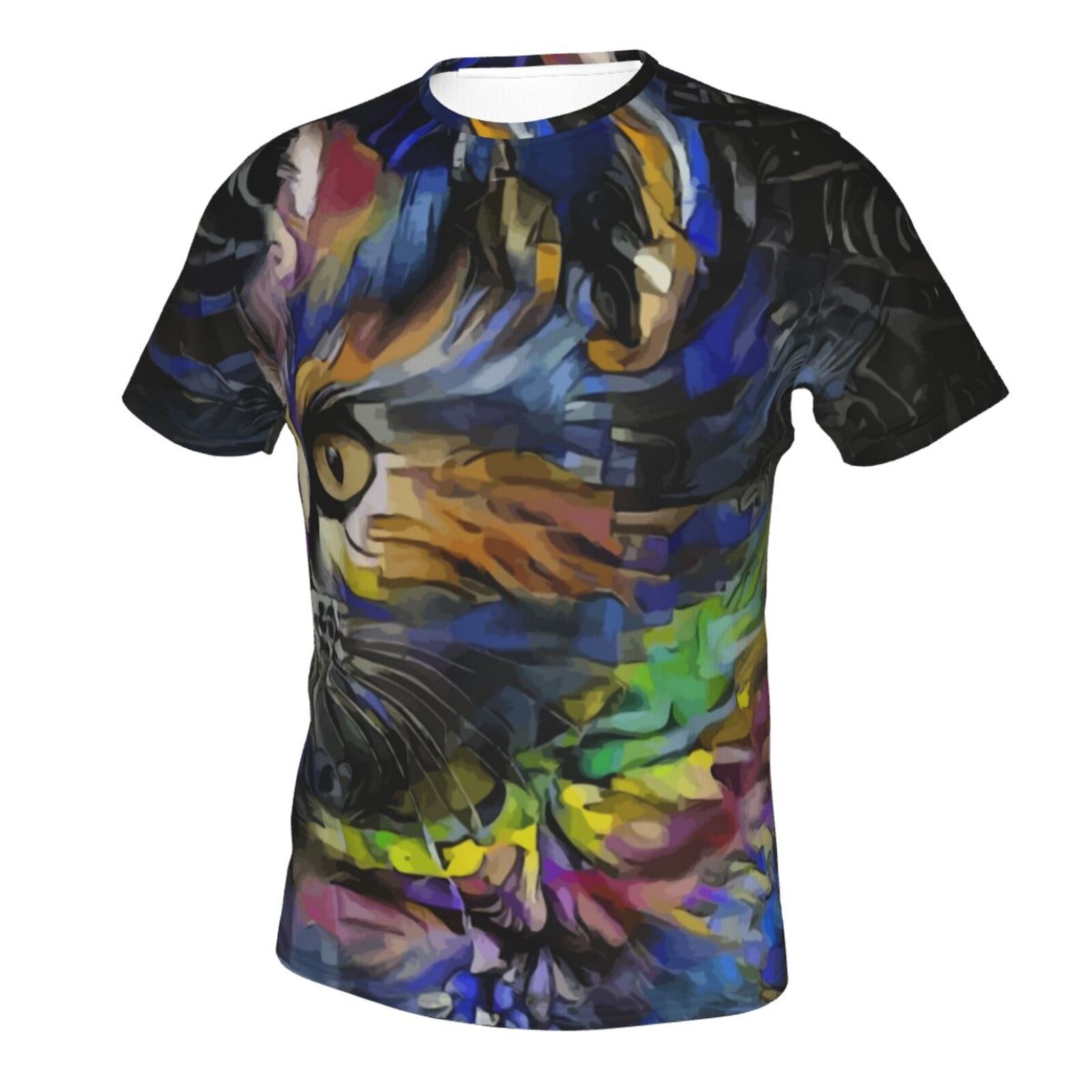 Ogour Katze Medien Mischen Elemente Klassisch T Shirt