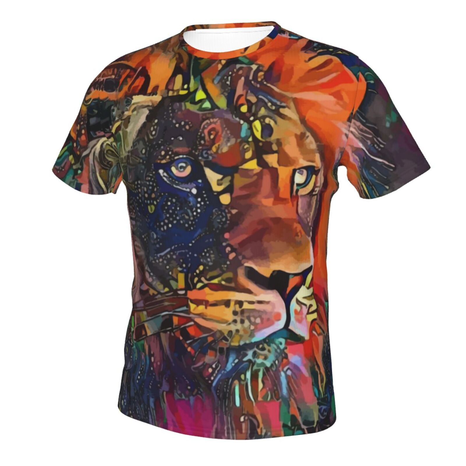 Nirkos Lion Medien Mischen Elemente Klassisch T Shirt