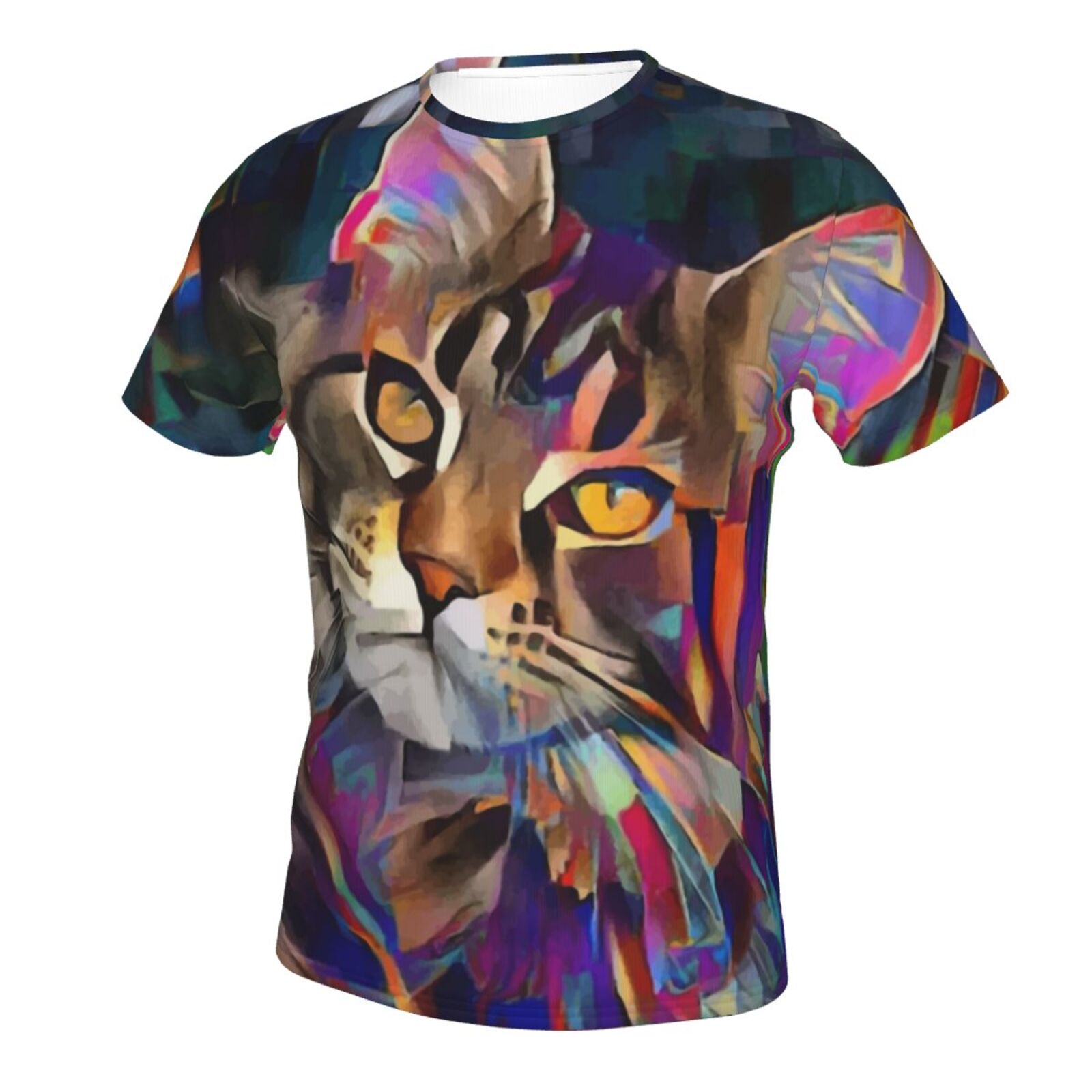 Lazzy Katze Medien Mischen Elemente Klassisch T Shirt
